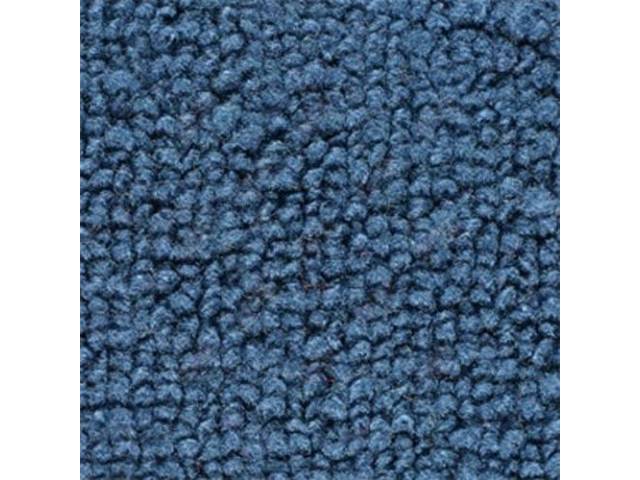 CARPET, RAYLON WEAVE, FORD BLUE, WITH HEEL PAD