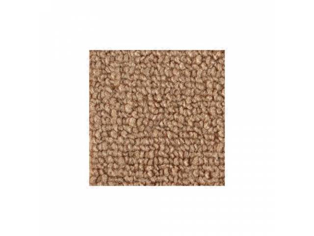 CARPET, LOOPED NYLON WEAVE, 71-73 LIGHT SADDLE