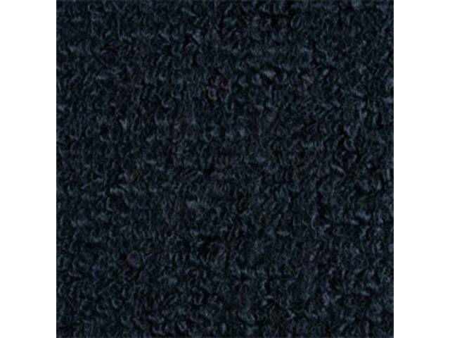 CARPET, RAYLON WEAVE, DARK BLUE, EARLY STYLE