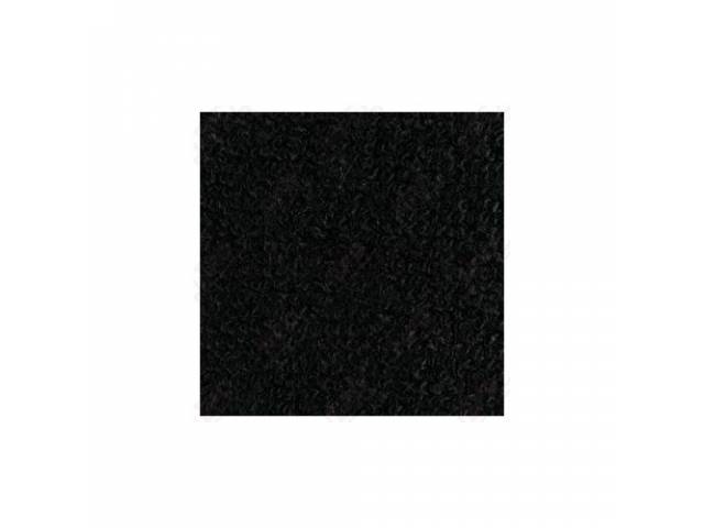 CARPET, RAYLON WEAVE, BLACK, LATE STYLE