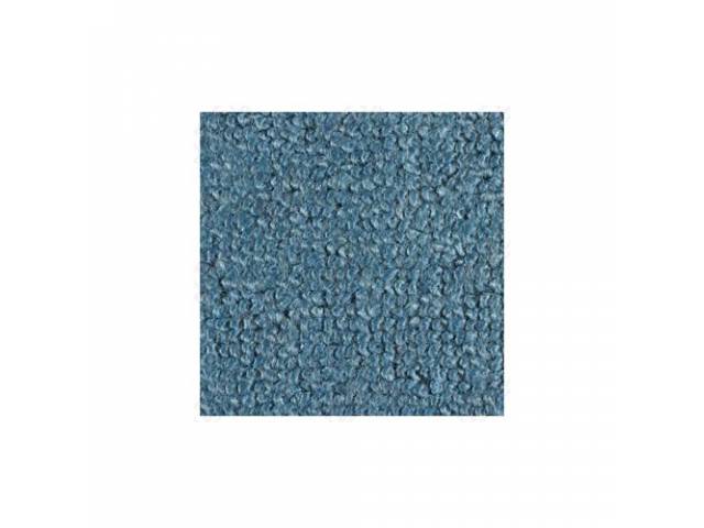 CARPET, RAYLON WEAVE, FORD BLUE, LATE STYLE 