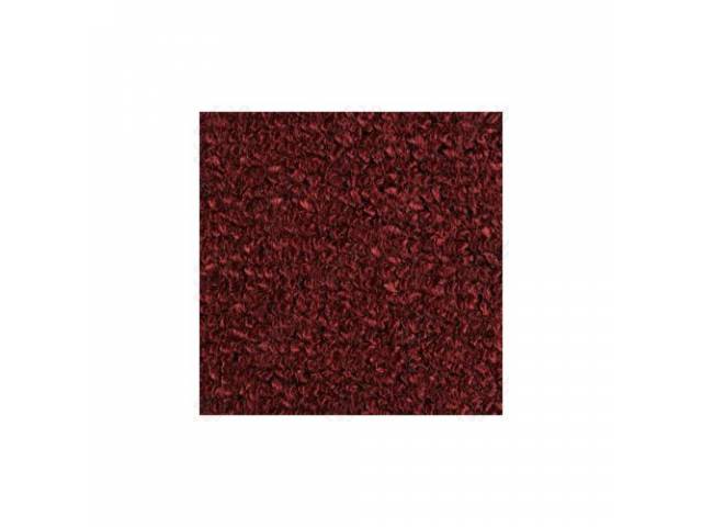 CARPET, RAYLON WEAVE, MAROON, LATE STYLE