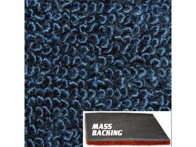 Raylon Weave Carpet, Mass Backed, Late style, Medium Blue