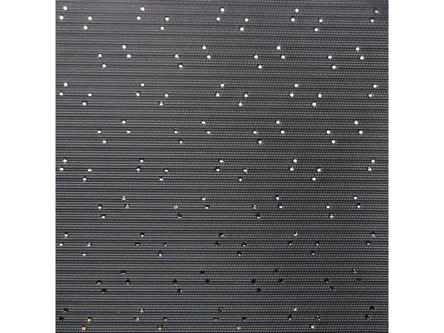 HEADLINER KIT, Perforated Grain, Black, incl headliner, covered sail panels and material to cover one pair of sunvisors, Repro