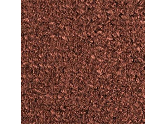 Molded Carpet Set, Raylon Loop, 2-piece, Dark Copper, A/T, reproduction
