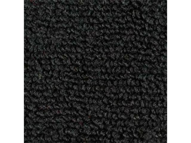 Molded Carpet Set, Raylon Loop, 2-piece, Black, M/T