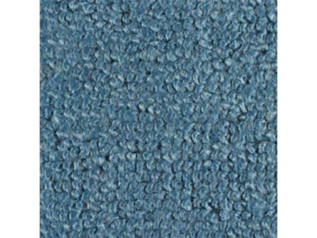 Molded Carpet Set, Raylon Loop, 2-piece, Medium Blue, M/T