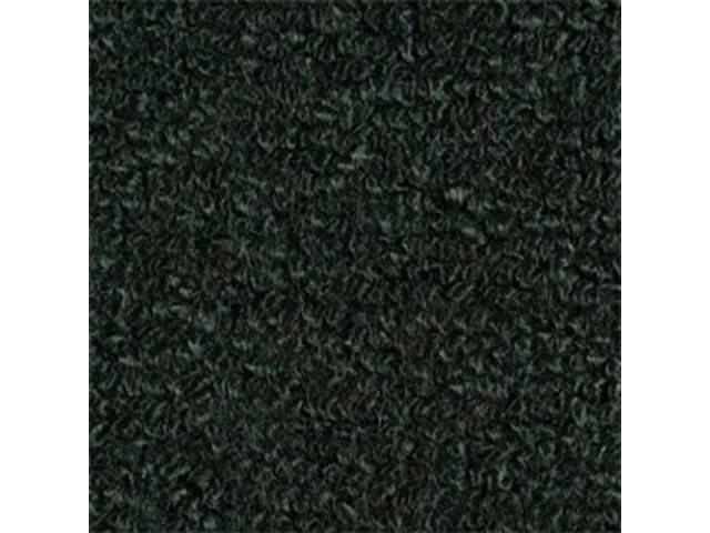 Molded Carpet Set, Raylon Loop, 2-piece, Dark Green, M/T