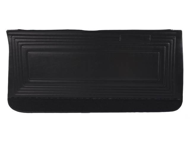 PANEL SET, Inside Door, Std, Black w/ black lower carpets, PUI, *Silver Edition*, madrid grain vinyl