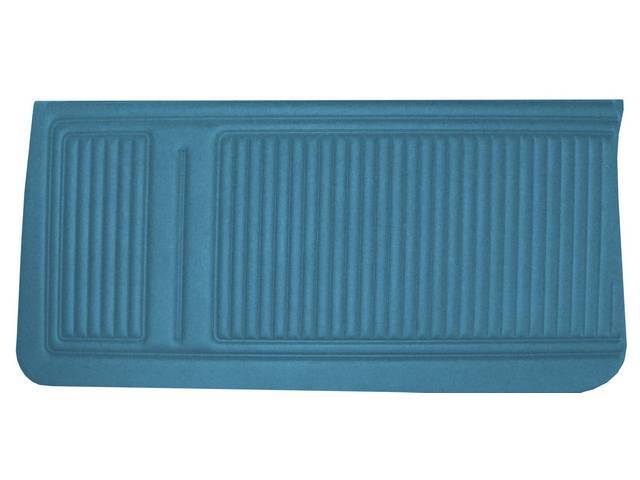 PANEL SET, Inside Door, Std, Light Blue (actual color, GM called Medium Blue), PUI, *Silver Edition*, madrid grain vinyl