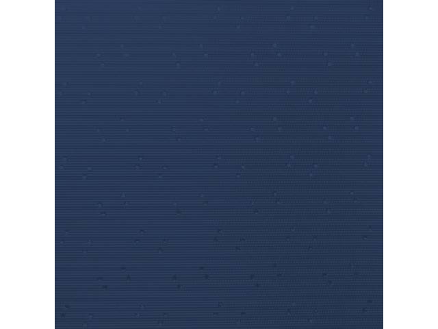 HEADLINER, Premium, Dark Blue, Perforated grain (OE called Weymouth), does not incl material for sunvisors or quarter pillars, Legendary, repro