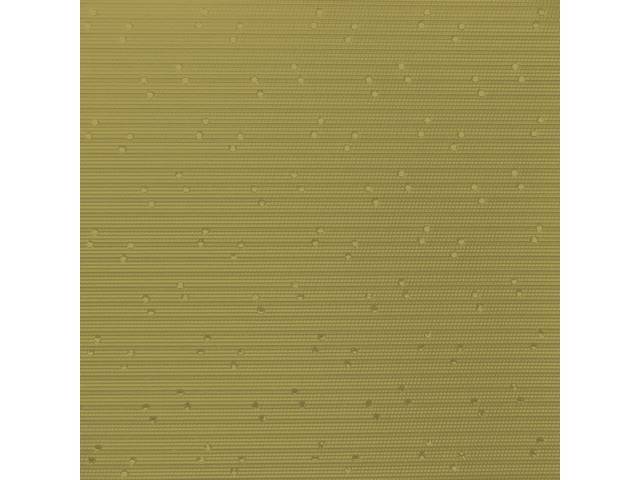 HEADLINER, Premium, Medium Gold, Perforated grain (OE called Taffeta), does not incl material for sunvisors or quarter pillars, Legendary, repro