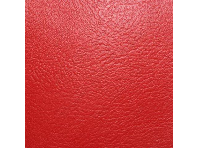 COVER SET, Head Rest, Buckets, Red (actual color, GM called Red or Medium Red), PUI, madrid grain vinyl