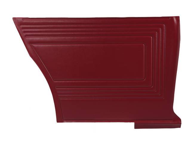 PANEL SET, Inside Quarter, Std, Red (actual color, GM called Red or Medium Red), PUI, *Silver Edition*, madrid grain vinyl