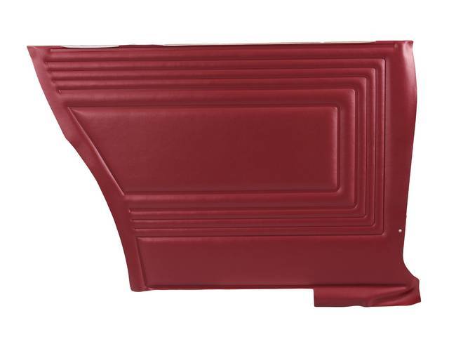PANEL SET, Inside Quarter, Std, Metallic Red (actual color, GM called Red or Medium Red), PUI, *Silver Edition*, madrid grain vinyl
