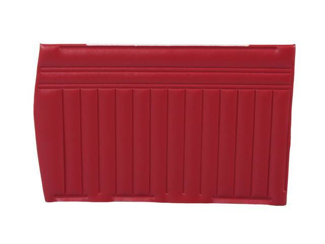 PANEL SET, Inside Quarter, Std, Red (actual color, GM called Medium Red), PUI, *Silver Edition*, madrid grain vinyl