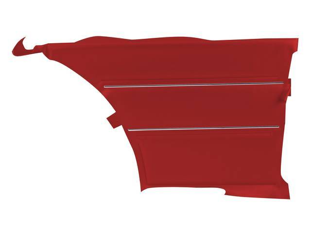 PANEL SET, Inside Quarter, Std, Red (actual color, GM called Red or Medium Red), PUI, *Silver Edition*, madrid grain vinyl
