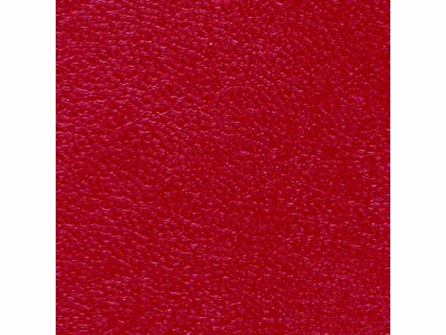 ARM REST COVER SET, Premium, Inside Quarter, Metallic Red (actual color, GM called Red or Medium Red), Legendary, Madrid grain vinyl, (4)