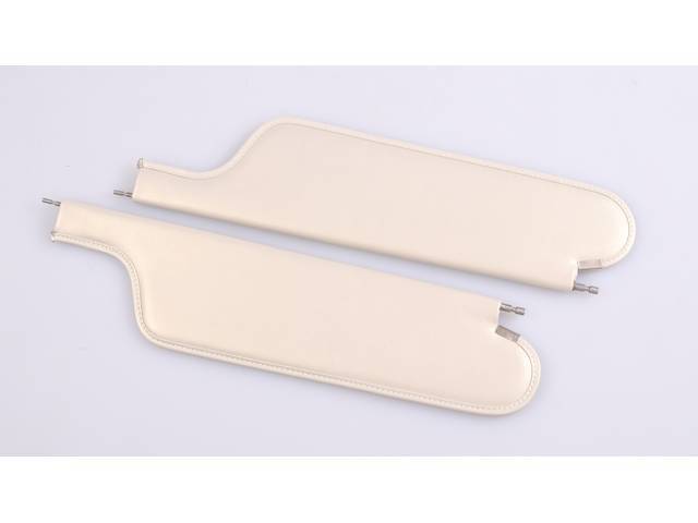 SUNVISOR SET, Parchment, PUI, Madrid grain vinyl, repro