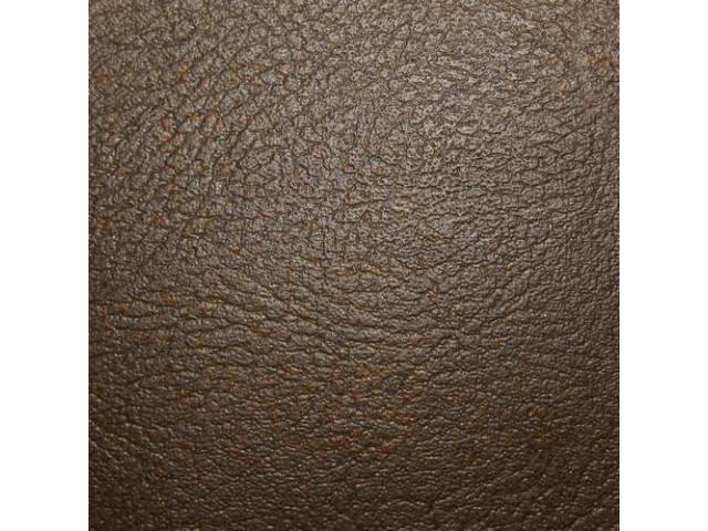 UPHOLSTERY SET, Front Buckets, Sienna Brown (actual color, GM called Sienna), PUI, madrid grain vinyl w/ comfortweave inserts