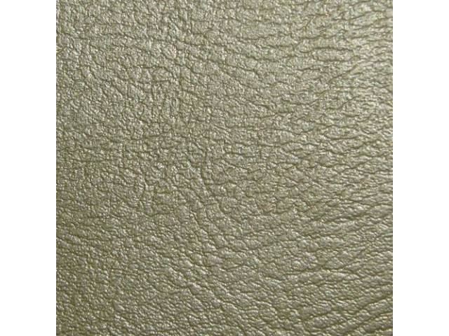 UPHOLSTERY SET, Front Buckets, Ivy Gold (actual color, GM called Gold or Medium Gold), PUI, madrid grain vinyl