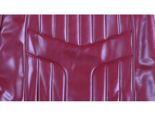 UPHOLSTERY SET, Front Buckets, Red (actual color, GM called Red or Medium Red), PUI, madrid grain vinyl