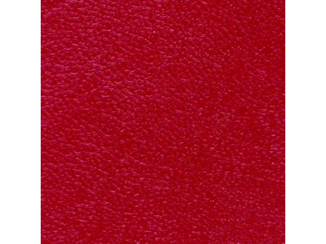 UPHOLSTERY SET, Premium, Front Buckets, Metallic Red, Legendary, madrid grain vinyl w/ heat sealed *Arrowhead*