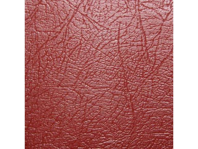 UPHOLSTERY SET, Rear Seat, Red (actual color, GM called Red or Medium Red), PUI, seville grain vinyl
