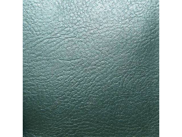 UPHOLSTERY SET, Rear Seat, Dark Aqua (actual color, GM called Turquoise or Dark Turquoise), PUI, madrid grain vinyl w/ embossed *Arrowhead*