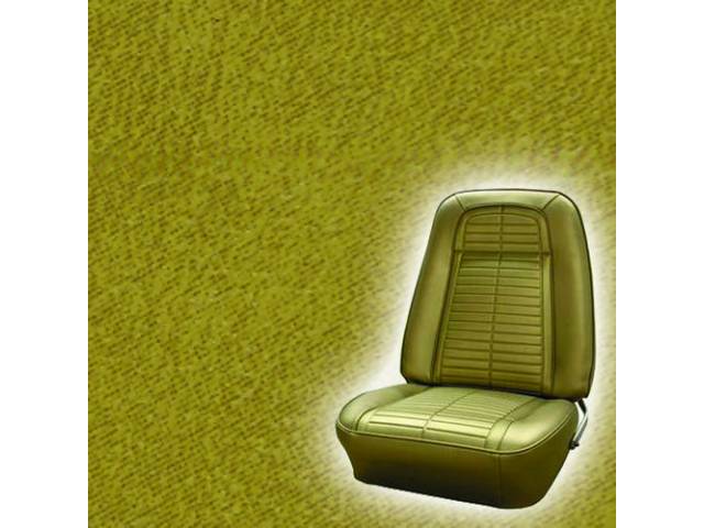 UPHOLSTERY SET, Rear Seat, Mustard Gold (actual color, GM called Gold or Medium Gold), PUI, madrid grain vinyl