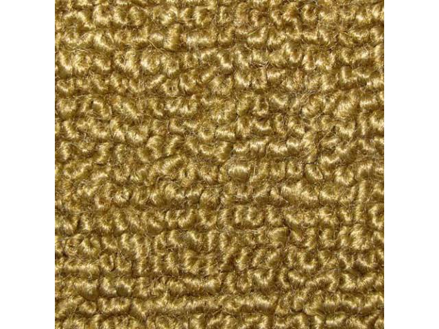 Molded Carpet Set, Raylon Loop, 2-piece, Gold, M/T, reproduction