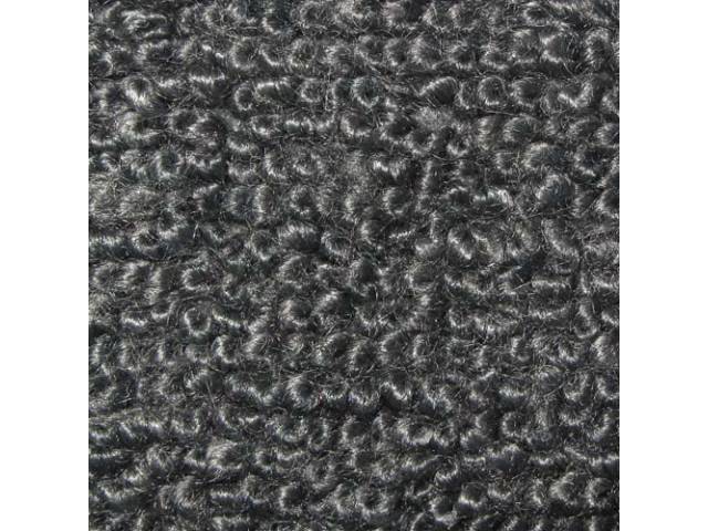 Molded Carpet Set, Raylon Loop, 2-piece, Gunmetal Gray, A/T, reproduction