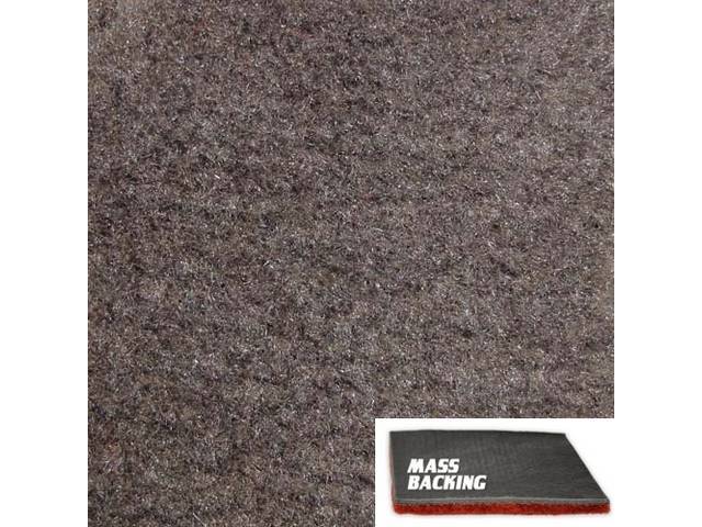 Molded Carpet, Cut Pile, 1-piece, Dark Gray, with Improved Mass Backing, reproduction