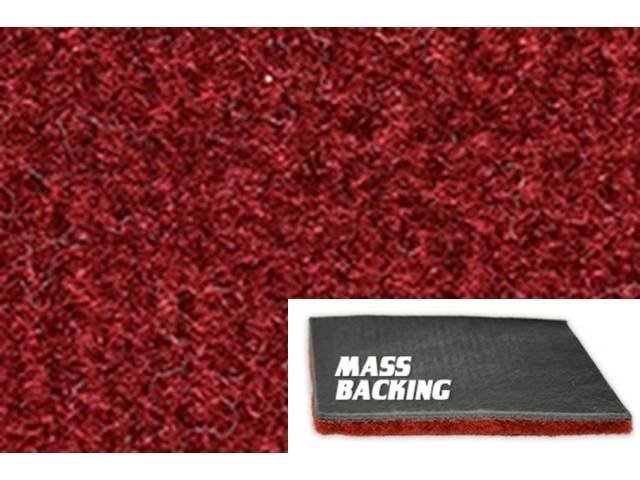 Molded Carpet, Cut Pile, 1-piece, Carmine, with Improved Mass Backing, reproduction