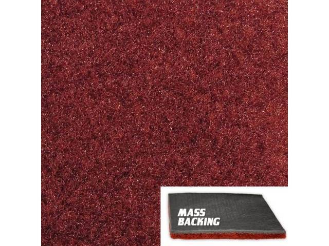 Molded Carpet, Cut Pile, 1-piece, Maple, with Improved Mass Backing, reproduction