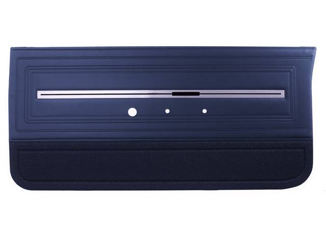 PANEL SET, Premium, Inside Door, Dark Metallic Blue - Light Metallic Blue (Std known as Two-Tone Blue), madrid grain vinyl