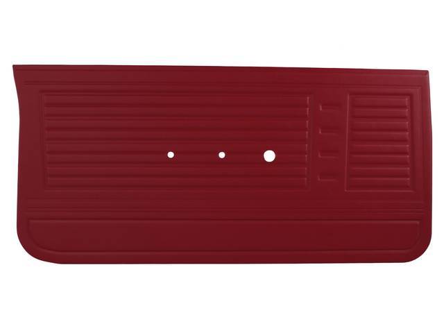 PANEL SET, Premium, Inside Door, Red, Die-electrically heat sealed madrid grain vinyl