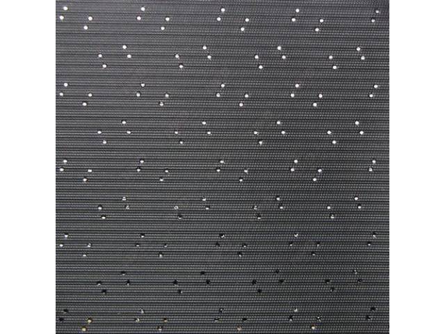 HEADLINER, Perforated Grain, Black, incl headliner, rods, clips and material to cover two sunvisors, Repro