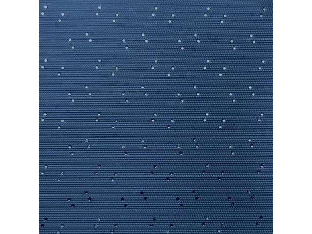 HEADLINER, Perforated Grain, Dark Blue, incl headliner, rods, clips and material to cover two sunvisors, Repro
