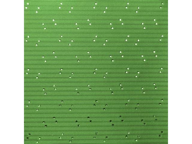 HEADLINER, Perforated Grain, Apple Green, incl headliner, rods, clips and material to cover two sunvisors, Repro
