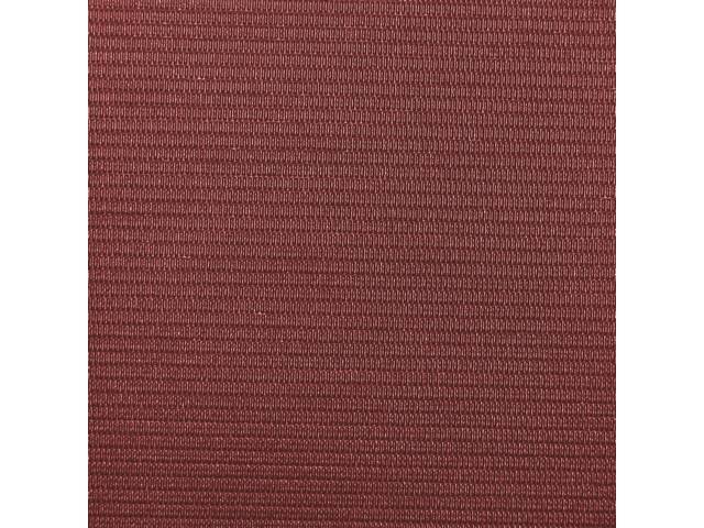 HEADLINER, Non-Perforated Grain, Maroon, incl headliner, rods, clips and material to cover two sunvisors, Repro