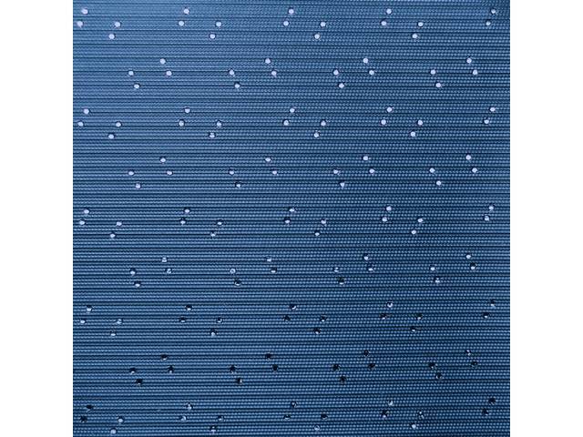 HEADLINER, Perforated Grain, Dark Blue, incl headliner, rods, clips and material to cover two sunvisors, Repro