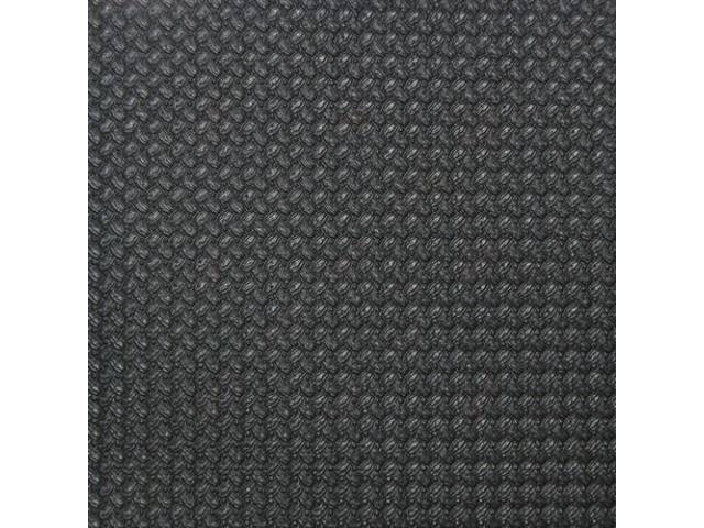 HEADLINER KIT, Basketweave Grain, Black, 3 Bow, incl headliner, covered sail panels and material to cover one pair of sunvisors, Repro