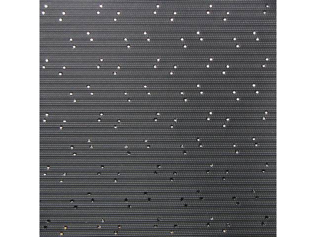 Black Perforated Grain Headliner Kit, includes headliner, covered sail panels and material for sunvisors