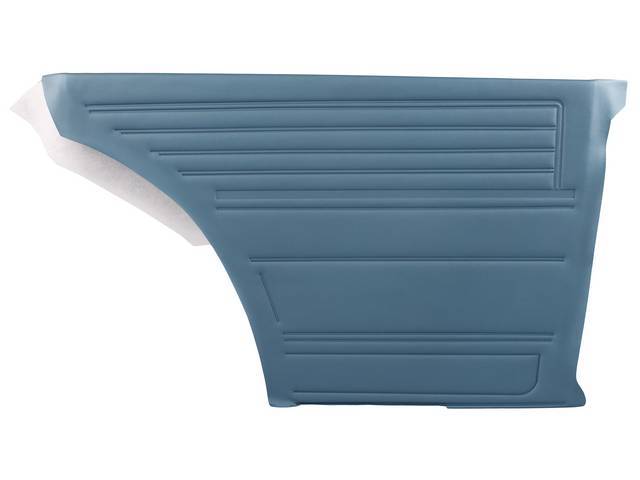 PANEL SET, Inside Quarter, Std, Blue, PUI, *Silver Edition*, madrid grain vinyl   <p><strong>Note:</strong></p><p>Note: These panels do not include the top garnish rails (usually plastic or metal) or the windowfelts. Windowfelts can be purchased separatel