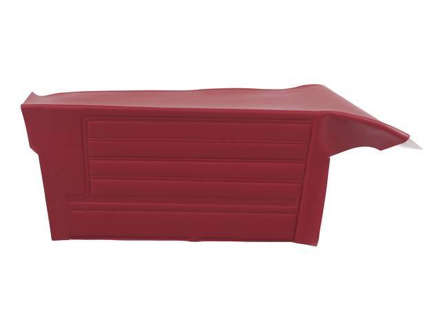 PANEL SET, Inside Quarter, Std, Red, PUI, *Silver Edition*, madrid grain vinyl   <p><strong>Note:</strong></p><p>Note: These panels do not include the top garnish rails (usually plastic or metal) or the windowfelts. Windowfelts can be purchased separately