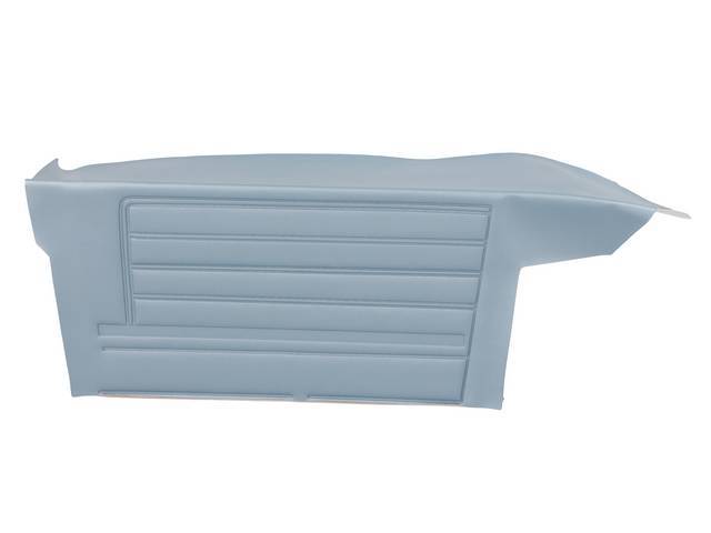 PANEL SET, Inside Quarter, Std, Light Blue, PUI, *Silver Edition*, madrid grain vinyl   <p><strong>Note:</strong></p><p>Note: These panels do not include the top garnish rails (usually plastic or metal) or the windowfelts. Windowfelts can be purchased sep