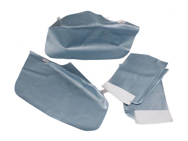 ARM REST COVER SET, Inside Quarter, Light Blue, PUI, Seville grain vinyl, (4)