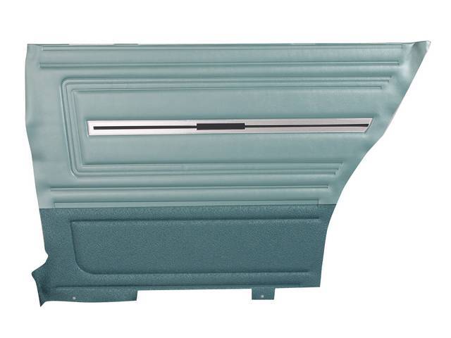 PANEL SET, Inside Quarter, Std, Two-Tone Aqua, *Platinum Edition*