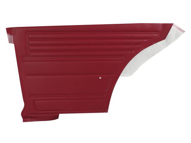 PANEL SET, Inside Quarter, Std, Red, *Platinum Edition*   <p><strong>Note:</strong></p><p>Note: These panels do not include the top garnish rails (usually plastic or metal) or the windowfelts. Windowfelts can be purchased separately from NPD, the customer